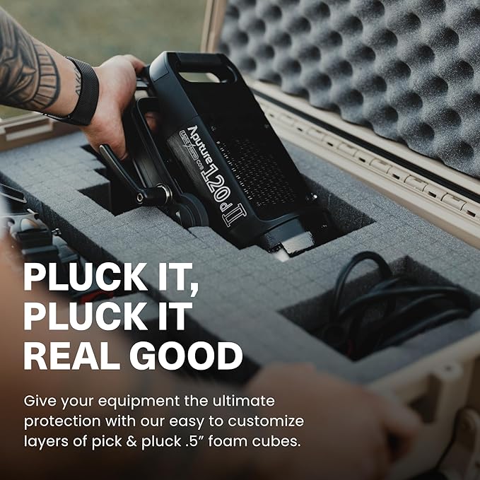 Condition 1 25" Large Waterproof Hard Case Model 839 with Foam, Portable Protective Storage Box for Travel, Hunting, Military, Tactical, Made in USA, 24.50"x 19.46"x8.41" Gun Metal Gray