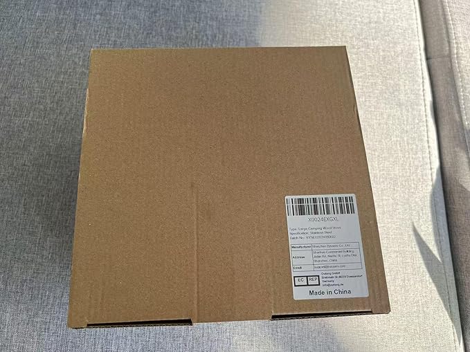 Bestargot Camping Wood Stove, Extra Large, Portable Smokeless Fire Pit, Stainless Steel, Windproof & Stackable Gas Burner for Camping, Hiking, Fishing, Hunting, Survival Stove