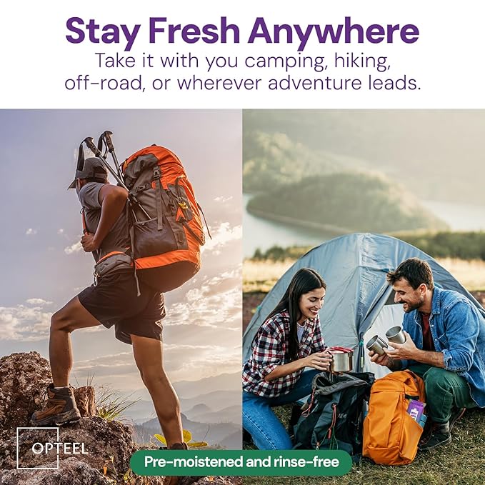 Thick & Large Body Wipes for Adults Bathing No Rinse – Shower Wipe, Ideal for Men, Women & Elderly – Soft & Gentle, Travel Wipes Perfect Alternative to Shower – 8 Packs (80ct)