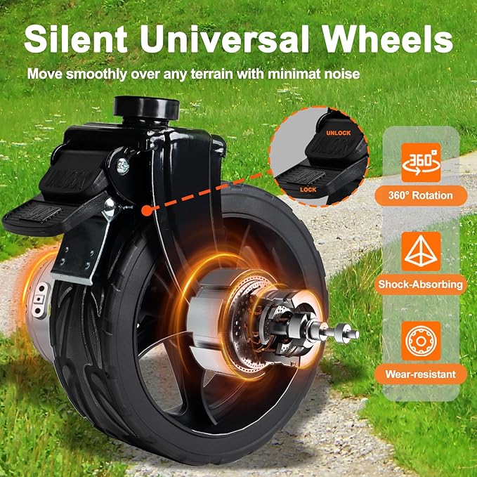 Collapsible Wagon Cart with Brake, Foldable Wagon Cart with All Terrain Wheels, Large Grocery Carts On Wheels, Heavy Duty Utility Wagons for Shopping Beach Sports Fishing Camping, 130L, Black