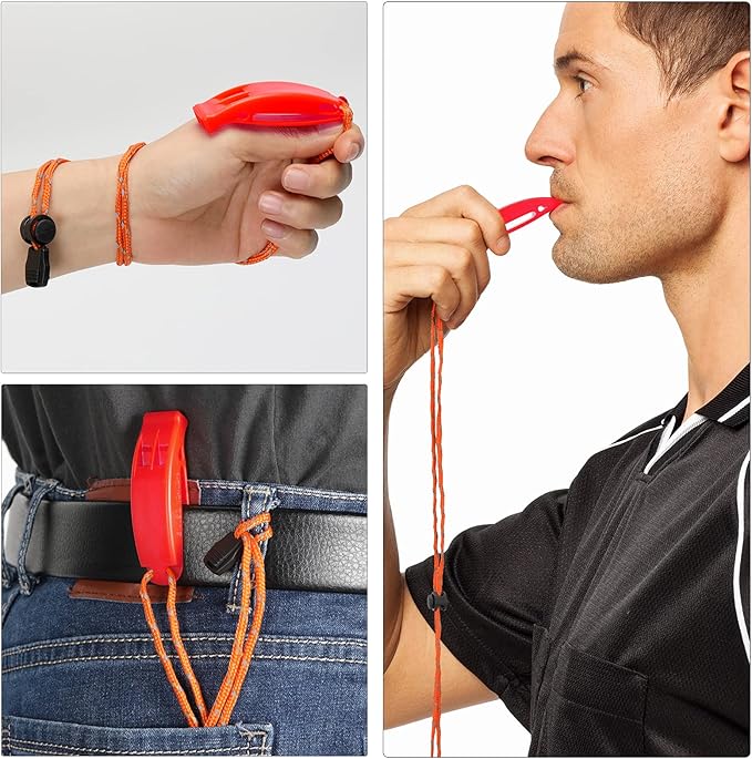 Whistle, Super Loud Emergency Whistle with Lanyard, Ideal for Boating, Swimming, Kayaking, Water Survival, Hiking, Camping