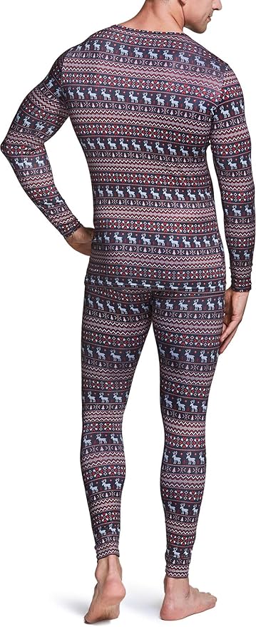TSLA Men's Thermal Underwear Set, Microfiber Soft Fleece Lined Long Johns, Winter Warm Base Layer Top & Bottom