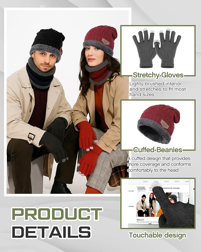 Tranqun Emergency Sleeping Bags Bulk with Winter Hat Gloves Scarf, Survival Sleeping Bag Bivy Sack Waterproof Lightweight Thermal Blanket Gear for Camping Hiking Outdoors Homeless