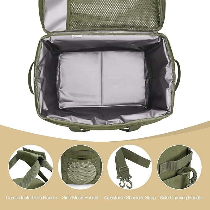 Cooler Bag 48-Can Insulated Leakproof Soft Cooler Large Collapsible Portable Travel Cooler Bags 32L for Picnic, Waterproof Soft Ice Chest for Camping, Beach, Fishing, Outdoor - 32 Quart