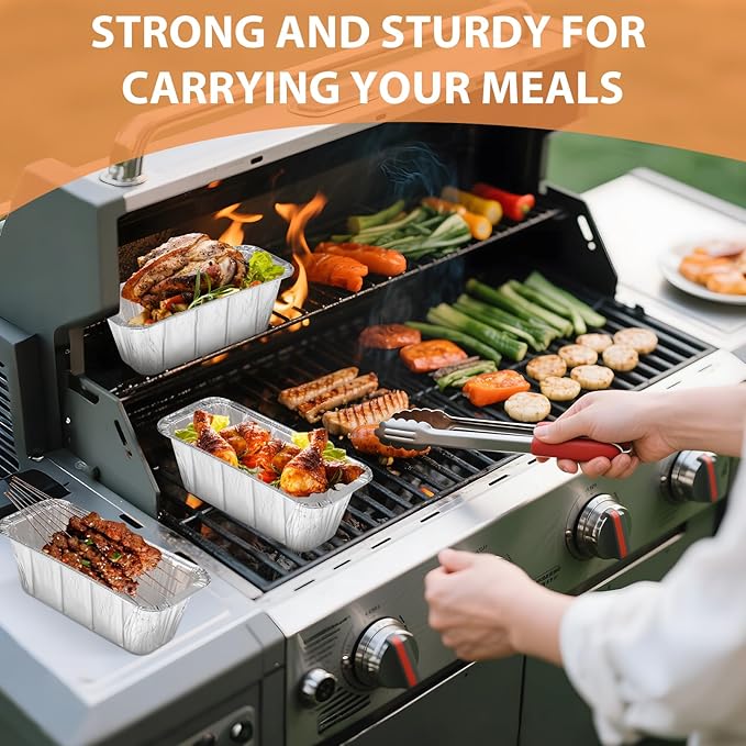 EWFEN 100 Pack Blackstone Griddle Accessories Grease Catcher Cup Liners, Aluminum Foil Drip Pan Disposable for 17" 22" 28" 36" Blackstone Griddle Drip Tray Holder Grill Rear Grease Cup Liners