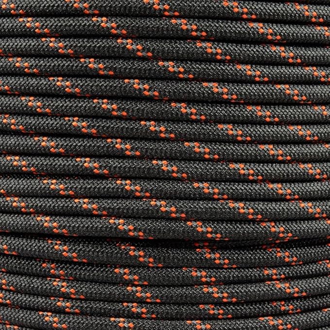 Paracord Planet Reflective 550lb Paracord – 7 Strand Type III Nylon Parachute Cord for Outdoor Visibility, Hiking, and Crafting – 30+ Colors and 4 Length Options