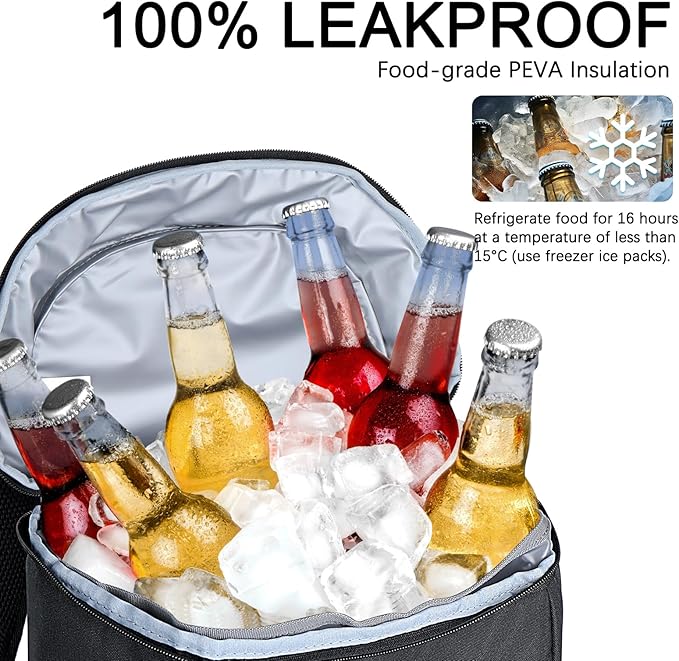 Cooler Backpack Insulated Leak Proof,Small Soft Coolers Bag for Men and Women Camping,Travel,Beach,Hiking,Picnic