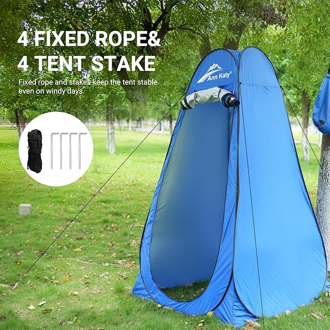 Pop up Privacy Shower Tents for Camping,Portable Dressing Changing Tent,Foldable Outdoor Shower Room,Instant Camp Toilet Tent,Sunshade Rain Shelter for Camping,Hiking,Beach,Dressing,Rv Accessories