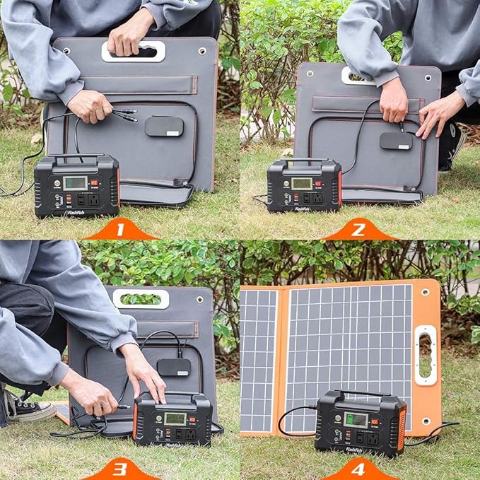 200W 151Wh Portable Power Station +100W Foldable Solar Panel