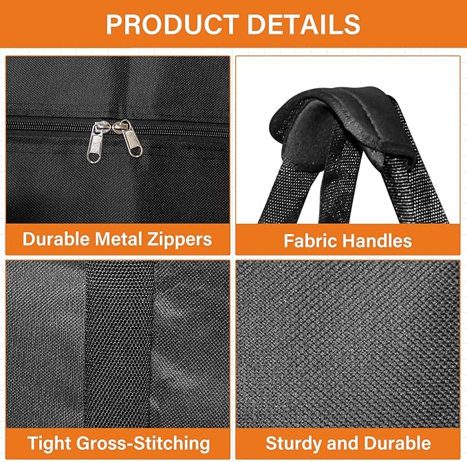 2 Packs Extra Large Sports Duffle Bag-Zipper Duffel Travel Sports Equipment Bag,Travel Duffel Luggage Bag with Upgrade Zipper, Sturdy & Water Resistant (48")