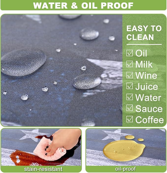 Fitted Picnic Table Cover with Bench Covers Waterproof Elastic Edges Rectangle Patio Tablecloth Outdoor Camping Essentials Stuff Rv Accessories Summer Trip Travel Supplies Party Camper Gifts, 8 ft