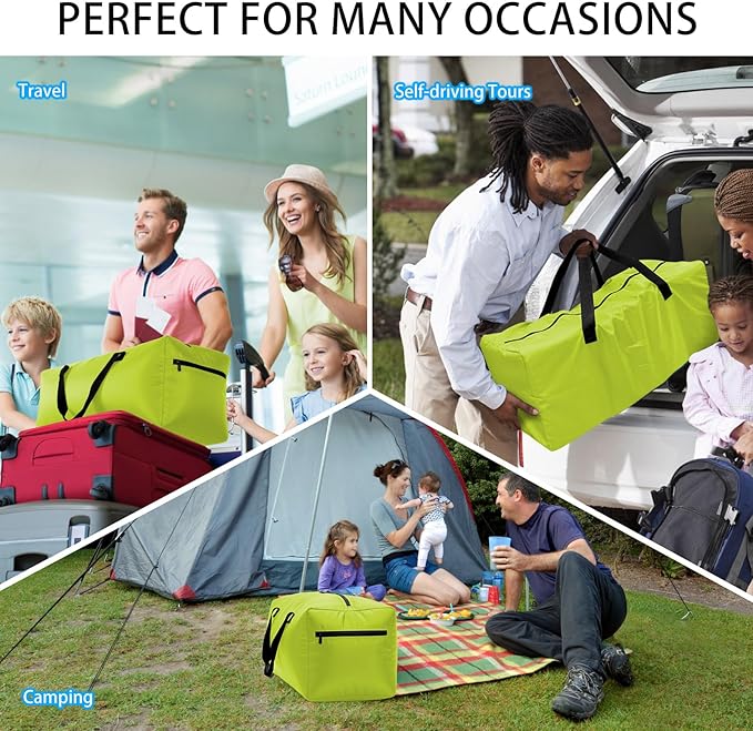 Foldable Duffel Bag 30" / 75L Lightweight with Water Rresistant for Travel-Light Green