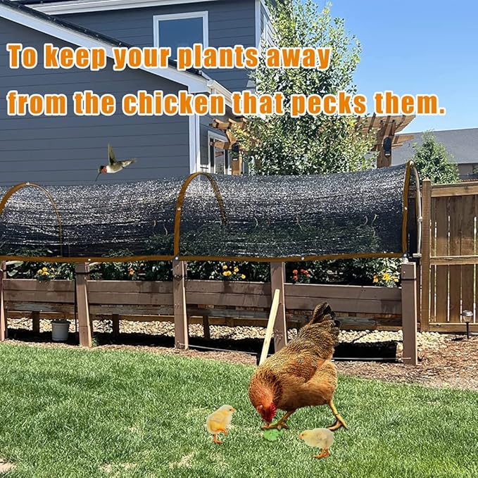 QLOFEI 20'x30' Shade Cloth - for Plants Greenhouse, 70% Sunblock Shade Sails -for Outdoor Garden Pergola Patio Lawn Sun Shade Cloths for Kennel Chicken Coop Easier to Hang Plant Shade Net Cover