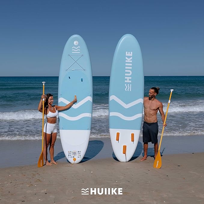 Inflatable Paddle Board for Adults with Accessories Included, Oar, Fins, Pump. Stand Up Paddleboard Great Stability and Resistance. 10’ x 33" x 5.9", Maximum Load 286 lb