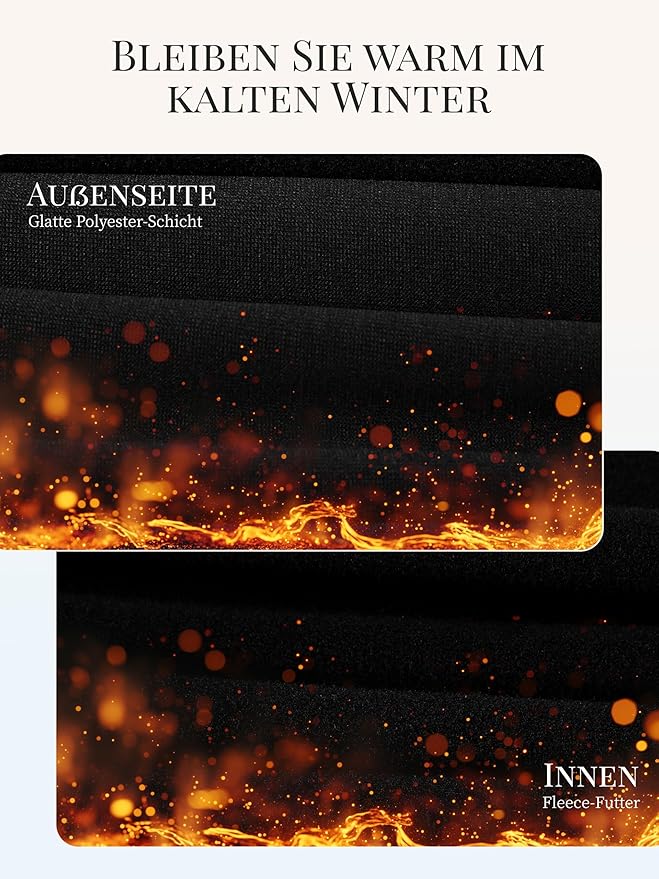 VZV Thermal Underwear for Women, Long Johns for Women Thermal Sets Fleece Lined Base Layer Top and Bottom Set