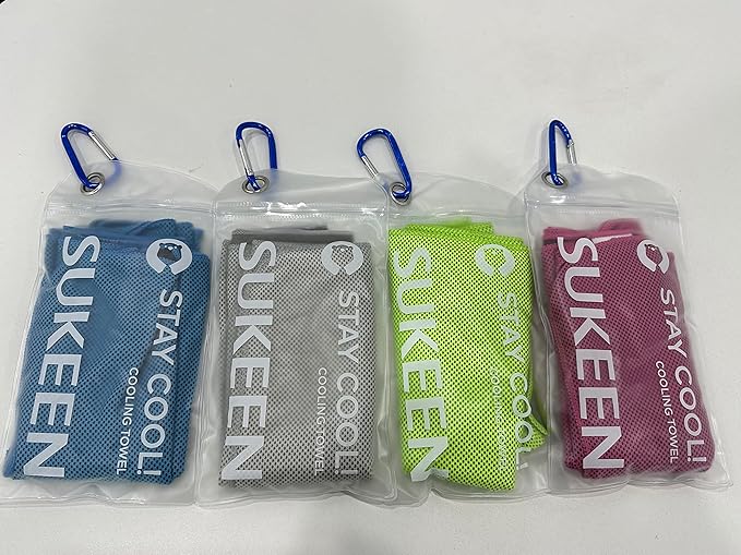 Sukeen Cooling Towel (40"x12") Bulk Ice Towel,Soft Breathable Chilly Towel,Microfiber Towel for Yoga,Sport,Running,Gym,Workout,Camping,Fitness,Workout & More Activities