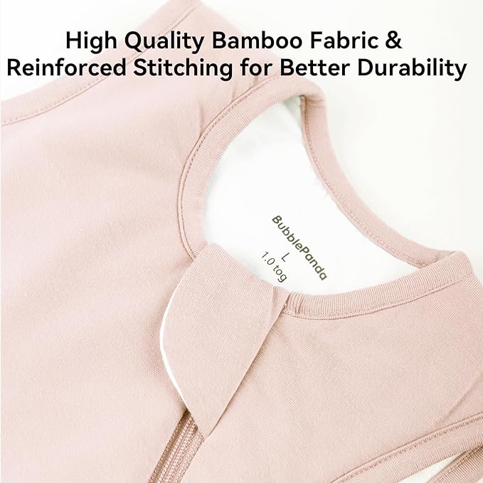 BubblePanda Rayon Made from Bamboo Sleep Sack 2t-3t 1.0 Tog Soft Toddler Sleeping Sack 24-36 Months for Babies 2-Way Zipper Baby Wearable Blanket