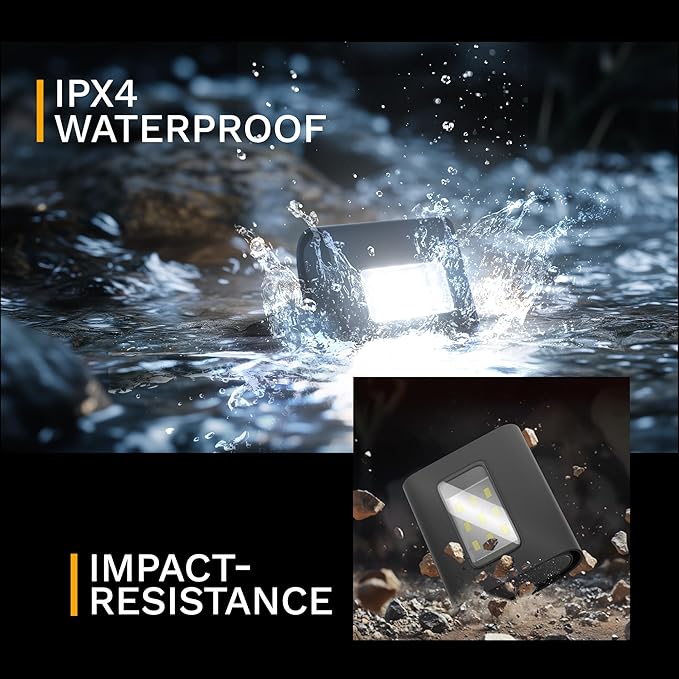 Running Light, 4Pack Reflective Running Gear for Runners, USB Rechargeable LED Light, Clip on Running Lights with Runners and Joggers for Camping, Hiking, Running, Outdoor Adventure