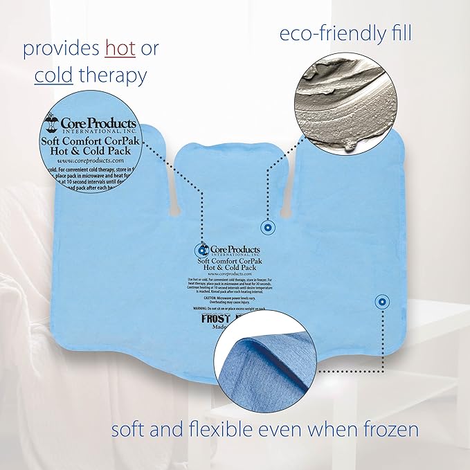 Core Products Soft Comfort CorPak, No Frost Hot and Cold Therapy Pack - 11" x 15", Made in The USA