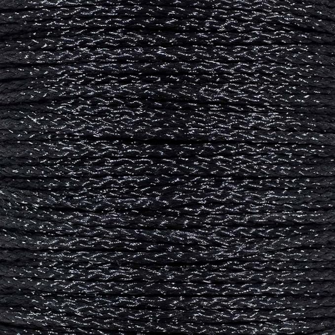 Hollow Braid Polypropylene Rope (3/16 Inch, 100 Feet, Black) - Barrier Rope - Trail Marking, Crowd Control, Golf Courses