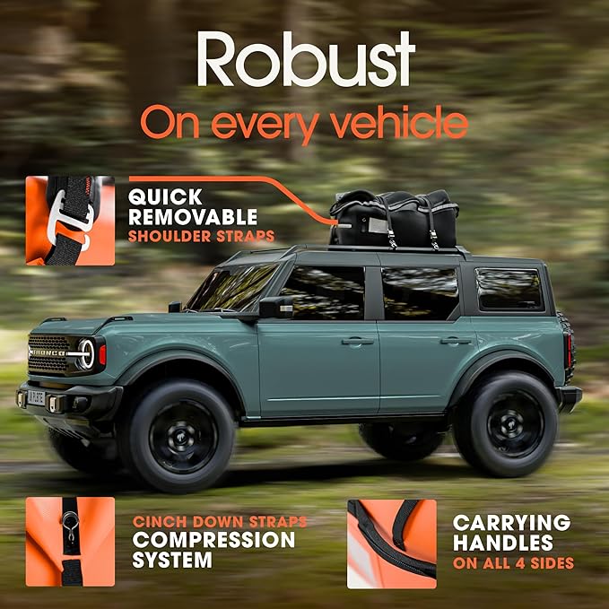 Earth Pak Waterproof Duffel Bag - Large Dry Bag, 1680D TPU, Heavy Duty, Camping & Marine Dry Bag, 8x8 Popout Pocket