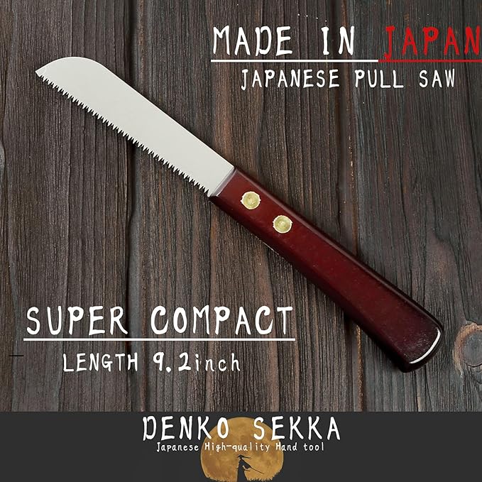 Woodworking Saw MINI Kataba Single Edge Flush cut, Japanese Pull Saw for Woodworking and Wood Craftsmanship, (Single Edge)