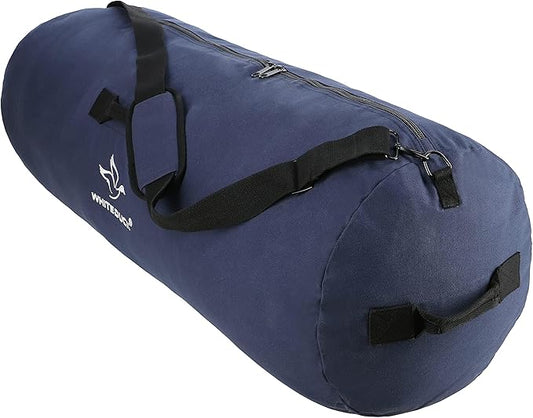 WHITEDUCK HOPLITE Heavy Duty Military Canvas Duffel Bag, Army Cargo Style, Foldable Tactical Outdoor Bag, Travel, Storage