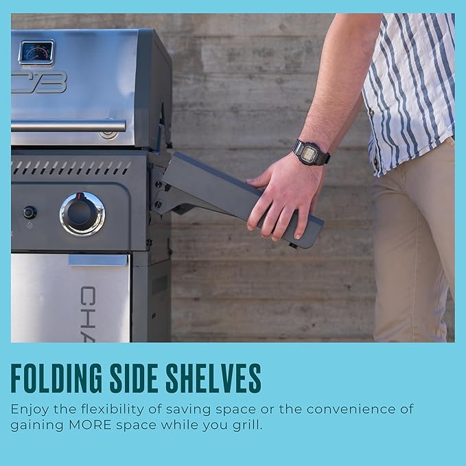 Charbroil Performance Series 2-Burner Gas Grill Cabinet, Stainless Steel - 463638125