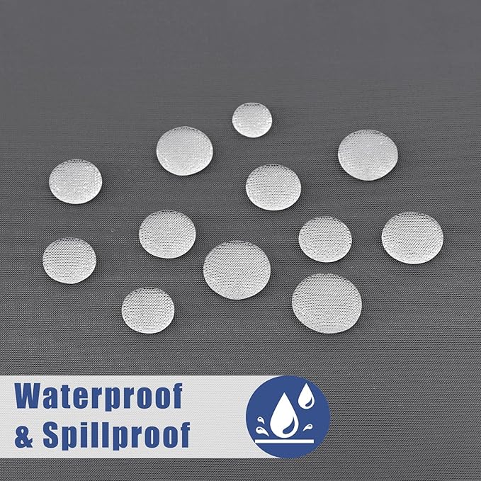 Spandex Picnic Table Cloth 2 Pack, Elastic Fitted Tablecloths for 6 Foot Rectangle Tables, Stretch Washable Patio Table Cover for Outdoor, Camping, Banquet and Parties (Dark Grey, 30"x72")