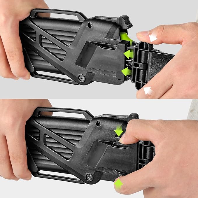 DNA MOTORING 15.5in Hand Pruning Saw, Hand-Held Garden Saw, Curved Blade Waist Saw for Tree Branches Trimming, Gardening, Woodworking, w/Scabbard, TOOLS-00594