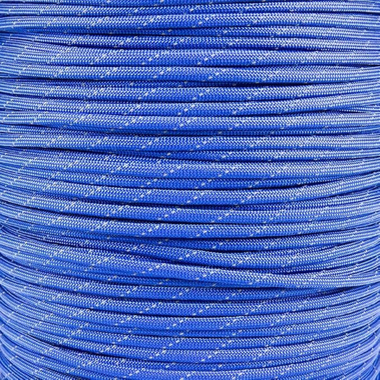 Paracord Planet Reflective 550lb Paracord – 7 Strand Type III Nylon Parachute Cord for Outdoor Visibility, Hiking, and Crafting – 30+ Colors and 4 Length Options