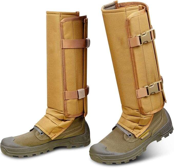 Skiguard Snake Guard Gaiters - Waterproof Chaps for Lower Legs, Bite Proof Guardz, Adjustable Size