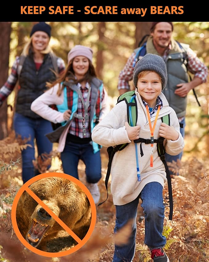 Hiking Whistle Safety Whistle with Compass, Fire Starter Survival Camping