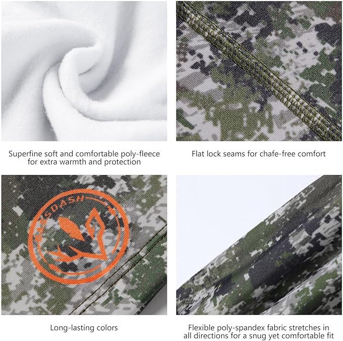 BASSDASH Winter Balaclava Fleece Ski Mask Ninja Hood Neck Warmer Fishing Hunting