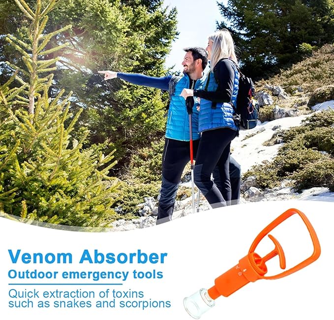 Snake Bite Kit, Bee Sting Kit, First aid kit, Venom Extractor Suction Pump, Bite and Sting First Aid for Hiking, Backpacking and Camping. (Red Kit)