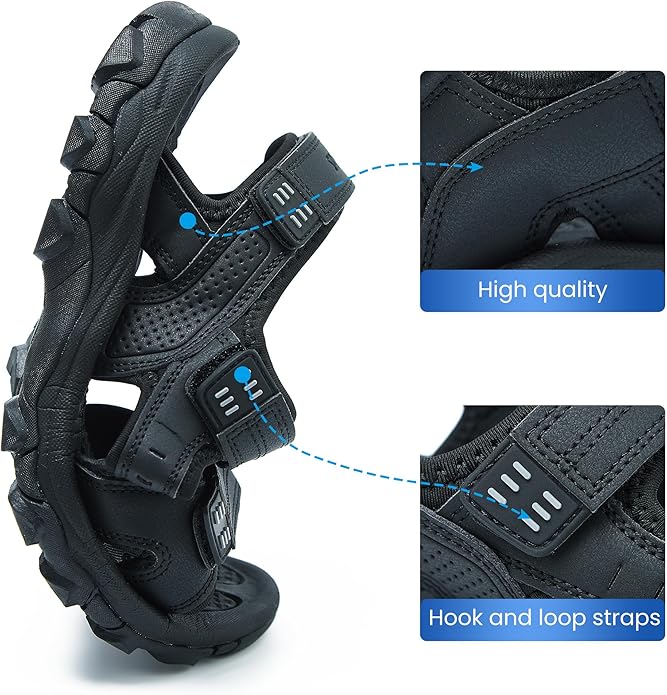 Men's Sandals Open Toe Water Sandals,Athletic and Outdoor Hiking Sandal Waterproof Lightweight with Adjustable Strap