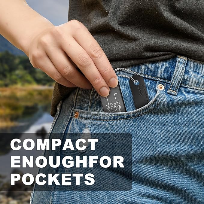 Fire Starter Survival Kit, Magnesium Waterproof Matches Ferro Flint Block,Outdoor Survival Firesteel Gears with Striker for Camping Hiking Hunting Emergency