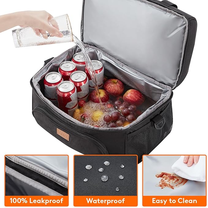 Lifewit Large Cooler Bag Insulated Lunch Bag Lightweight Portable Cool Bag Double Layer for Picnic, Beach, Work, Trip