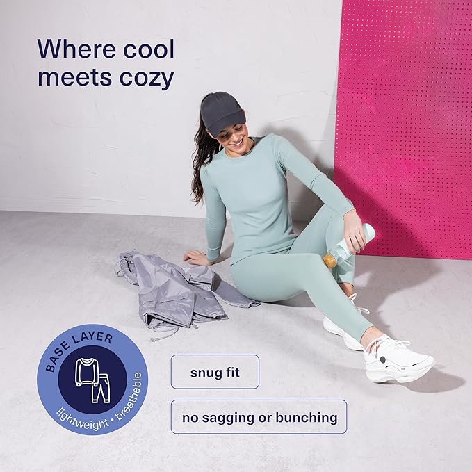 Thermal Underwear for Women Long Johns Women Thermal Top Bottom Fleece Lined Base Layer Pajamas Cold Weather