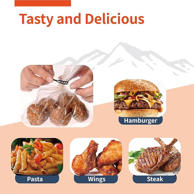 Portable Cooker Bags 7"X 10.5". Compatible with All Exhaust Food Warmer.Heat resistant, food- grade, BPA free. Also Suitable for Electric Lunch Food Heater (10 bags/pk)