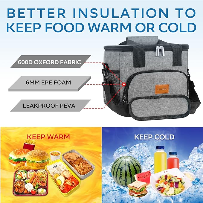 Portable Soft Cooler Bag - 24/60 Can Insulated Camping Cooler, Leakproof Collapsible Soft Sided Cooler for Drink, Suitable for Picnic, Beach, Outdoor, Lunch, Work, Ice Chest