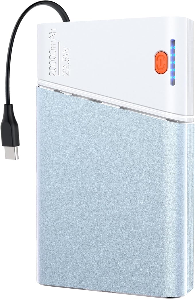 Kesguar Portable Charger 20000mAh, 22.5W PD 3.0+QC 4.0 Fast Charging, Cooler & Unbreakable Aerospace Metal Case for iPhone 16 15 14, Android, iPad, Samsung Google Tablet & More (Travel Essential)