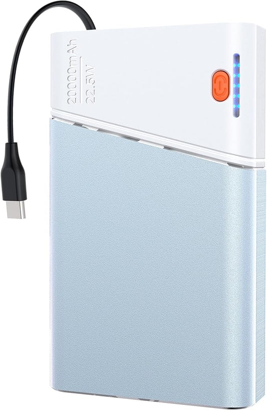Kesguar Portable Charger 20000mAh, 22.5W PD 3.0+QC 4.0 Fast Charging, Cooler & Unbreakable Aerospace Metal Case for iPhone 16 15 14, Android, iPad, Samsung Google Tablet & More (Travel Essential)