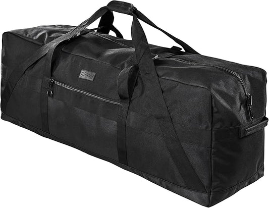 Fitdom 123L 42" Heavy Duty Extra Large Duffle with Upgrade Zipper, Durable & Water Resistant. Perfect as Camping Bag Travel Storage Tent Storage Sports Equipment Bag For Coaches & More
