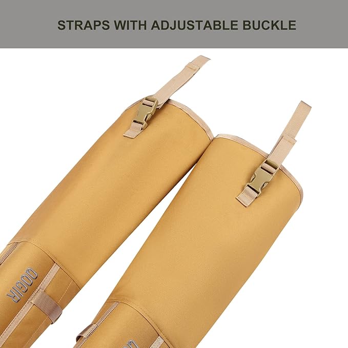 QOGIR Snake Guard Protection Chaps: Snake Bite Protection for Ankle to Thigh Snake Chaps, Waterproof Snake Gaiters