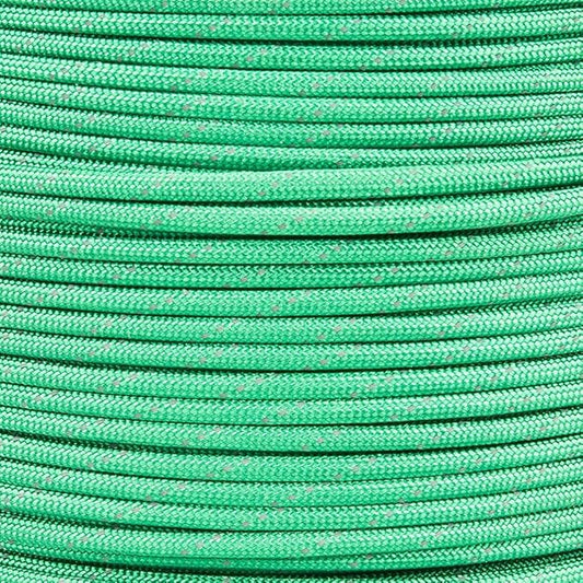 Paracord Planet Reflective 550lb Paracord – 7 Strand Type III Nylon Parachute Cord for Outdoor Visibility, Hiking, and Crafting – 30+ Colors and 4 Length Options