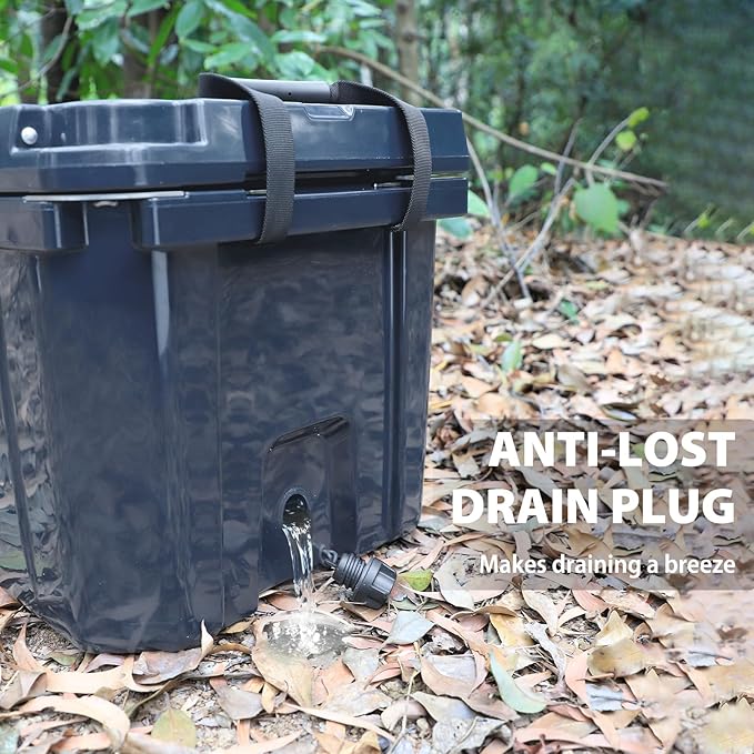 Hard Cooler, Insulated Ice Chest Box Holds Ice for More Days, Portable Cooler with Handle, Cup Holders, Double Latches for Camping Drink, Beach, Picnic, Fishing, Boat, Barbecue