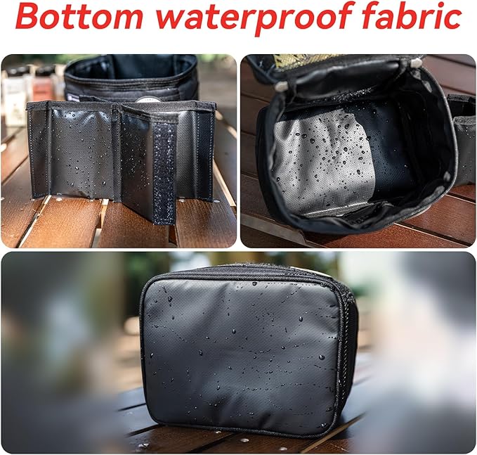 HIKEMAN Camping Portable Spice Set with 9 Spice Containers Pepper & Salt Spice Shakers, Separable Storage Bag for Outdoor Travel Camping BBQ Picnic (Army Green)