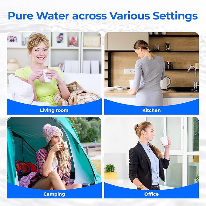 Waterdrop NSF/ANSI 42&372 Certified Water Filter, for Berkey® BB9-2® Black Filters, Berkey® Gravity Water Filter System and Waterdrop King Tank Series Travel, (Pack of 3)