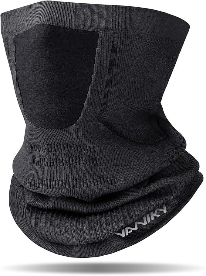 Winter Neck Warmer Gaiter Ski Face Mask, Breathable Fleece Balaclava Windproof Cold Weather Scarf